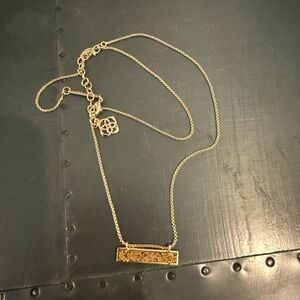 Kendra Scott Gold Bar Pendant Necklace